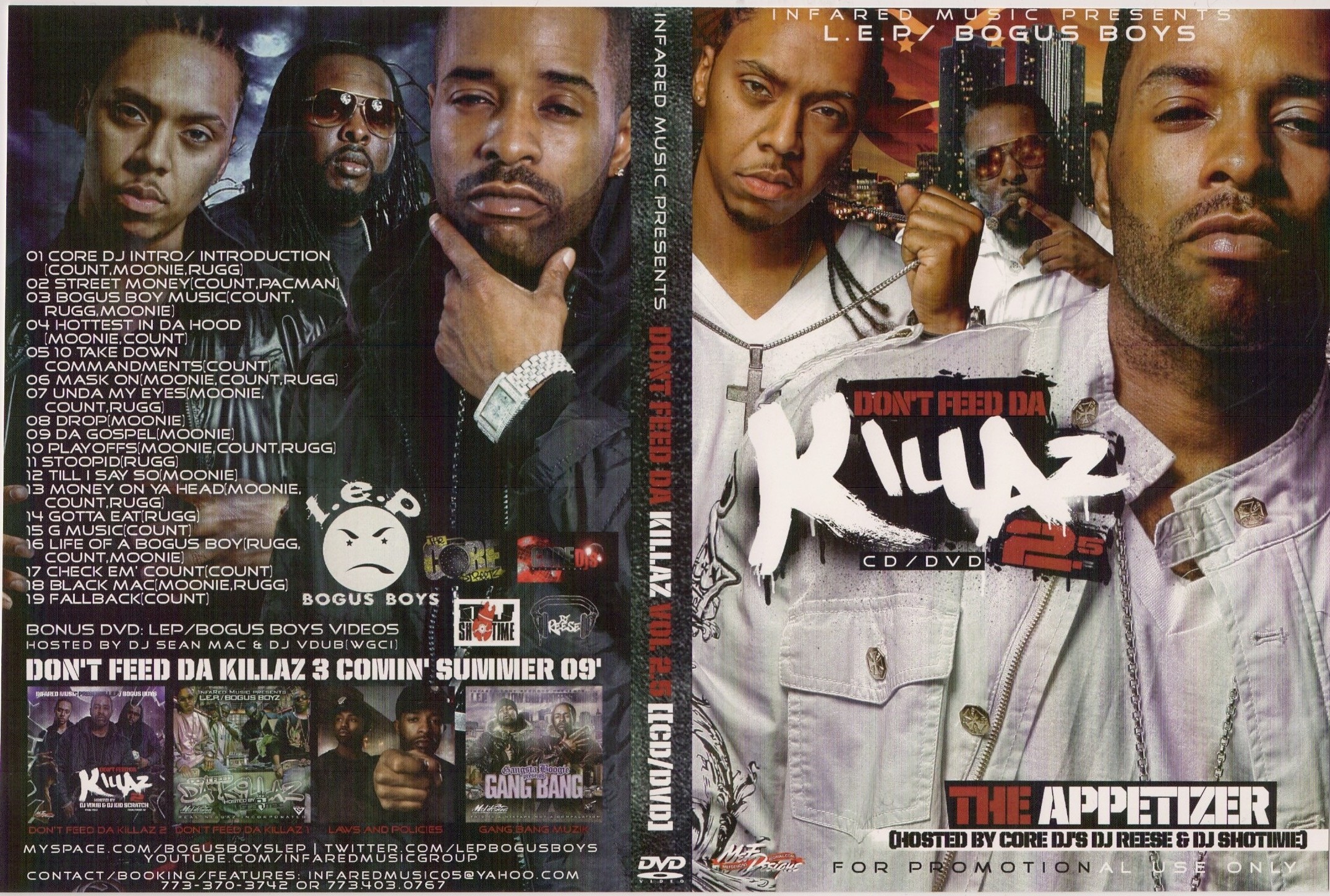 L.E.P. BOGUS BOYS Don't Feed Da Killaz Vol. 2.5: The Appetizer CD/DVD